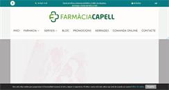 Desktop Screenshot of farmaciacapell.com